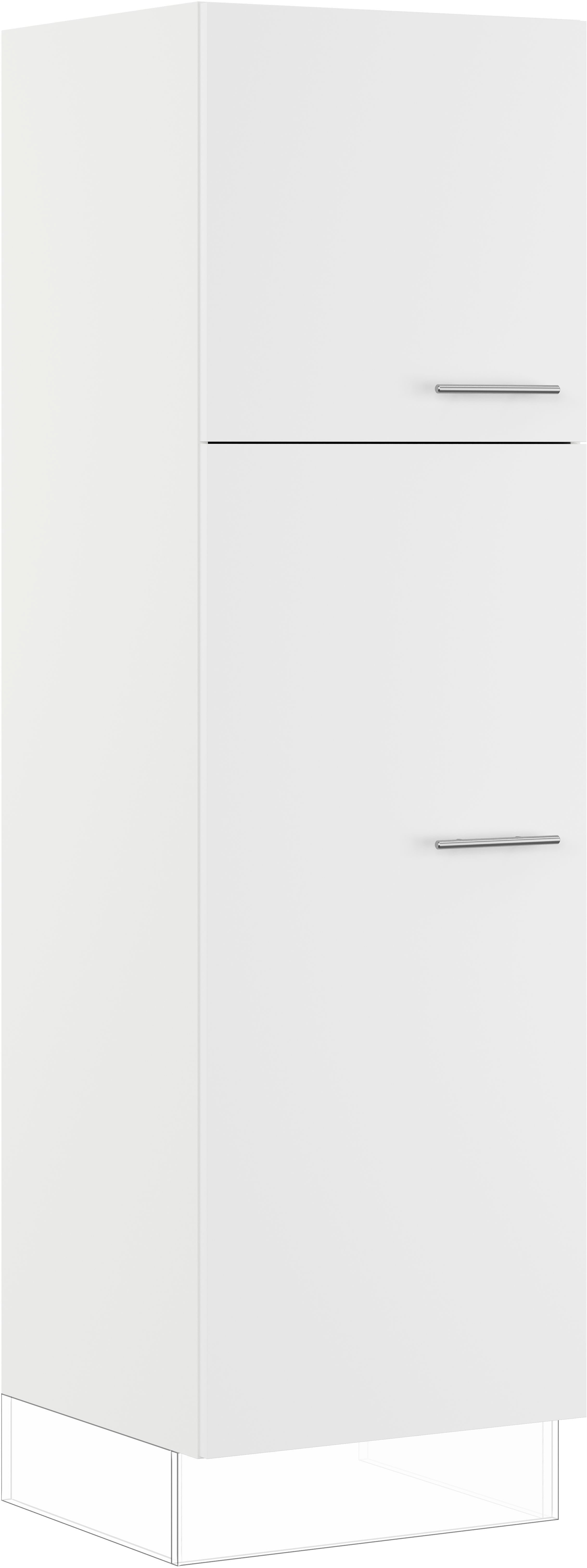 IMPULS KÜCHEN Wäscheschrank ""Valencia & Tirana", Breite/Höhe: 60/205 cm, mit Wäschekörben" vormontiert, mit Innenschubkästen, mit verstellbarem Fachboden weiß - Rabatt: 43 % Küchenmöbel online kaufen