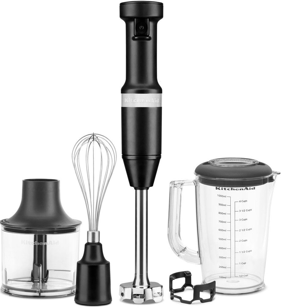 KitchenAid Stabmixer "5KHBV83EBM SCHWARZ MATT" 180 W matt, schwarz - Rabatt: 25 % Küchengeräte & Zubehör online kaufen