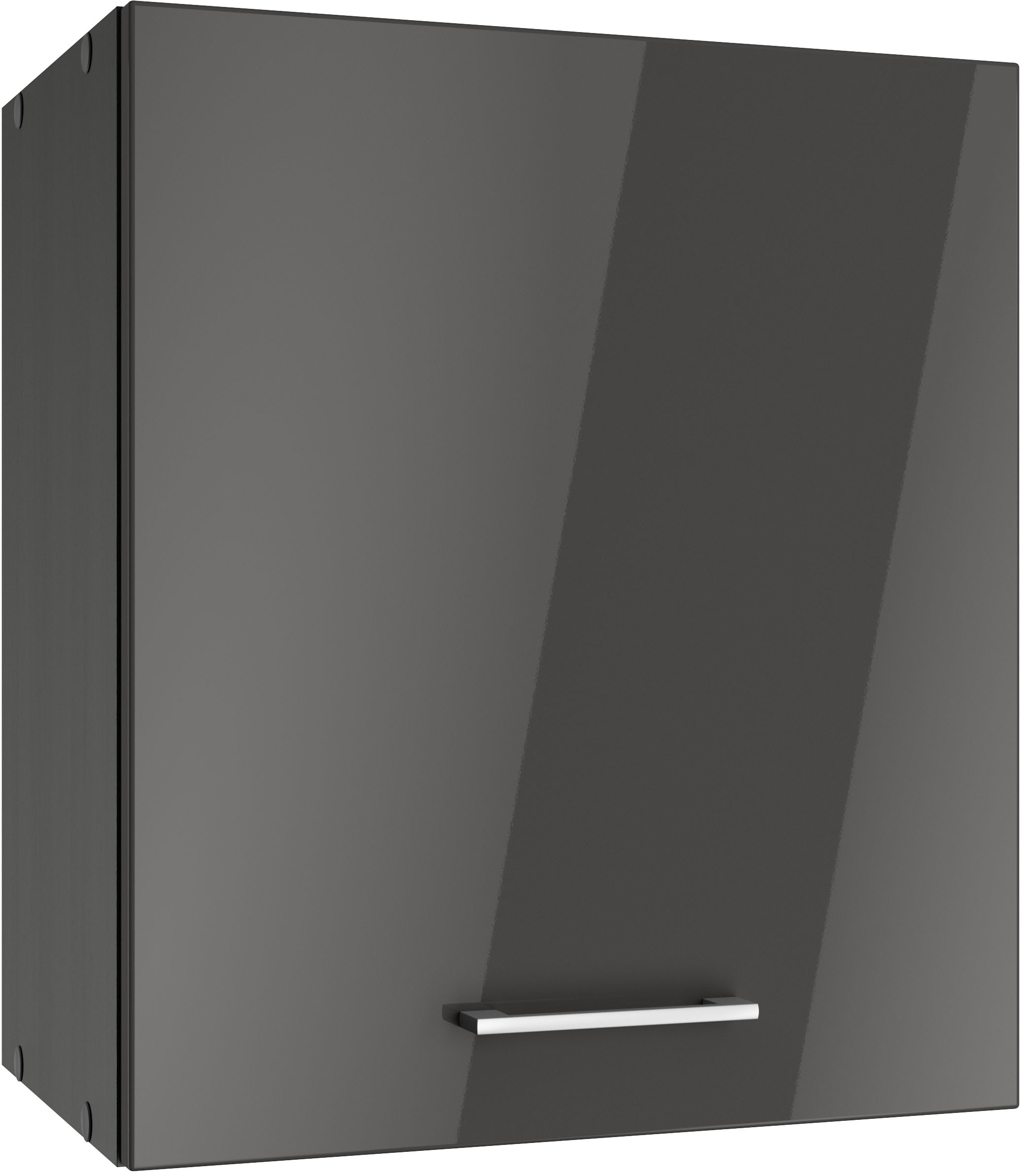 KOCHSTATION Hängeschrank "KS-Milan" Hängeschrank 50 cm, matte oder hochglänzende Fronten grau hochglanz - Rabatt: 30 % Küchenmöbel online kaufen