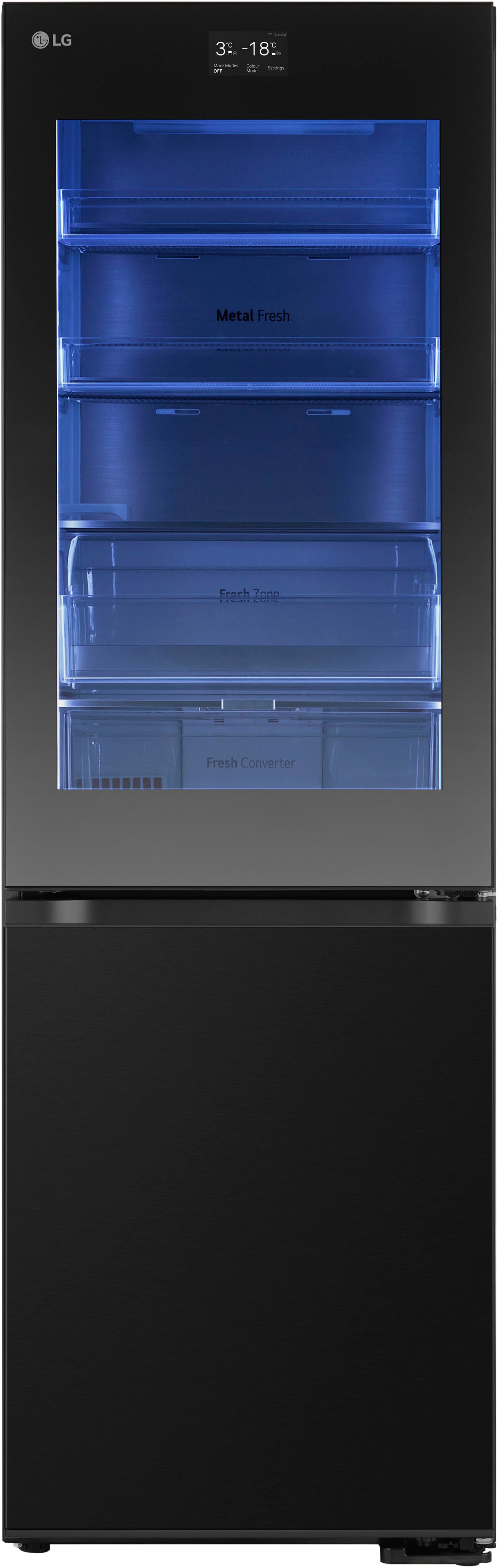 LG Kühl-/Gefrierkombination InstaView "GBG7190CEV" 186 cm hoch 59,5 cm breit schwarz - Rabatt: 35 % Küchengeräte & Zubehör online kaufen