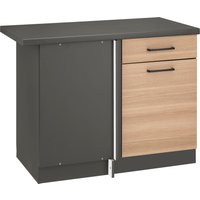 wiho Küchen Eckunterschrank "Esbo", 110 cm breit front: zen esche, korpus und arbeitsplatte: anthrazit - B/H/T: 110 cm x 85 cm x 60 cm, 1 St. - Rabatt: 38 % Küchenmöbel online kaufen wiho Küchen Eckunterschrank "Esbo", 110 cm breit front: zen esche, korpus und arbeitsplatte: anthrazit - B/H/T: 110 cm x 85 cm x 60 cm, 1 St. - Rabatt: 38 % Küchenmöbel online kaufen