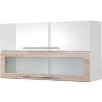 Kochstation Klapphängeschrank "KS-Wien", Breite 100 cm weiß hochglanz - B/H/T: 100 cm x 57 cm x 34 cm - Rabatt: 28 % Küchenmöbel online kaufen Kochstation Klapphängeschrank "KS-Wien", Breite 100 cm weiß hochglanz - B/H/T: 100 cm x 57 cm x 34 cm - Rabatt: 28 % Küchenmöbel online kaufen