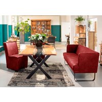 Gutmann Factory Küchensofa "Brown" rot, olive, braun, tannengrün, mittelbraun, jeansblau - B/H/T: 190 cm x 80 cm x 70 cm, Microfaser - Rabatt: 21 % Küchenmöbel Produktbild