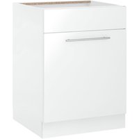 wiho Küchen Spülenschrank "Flexi2", Breite 60 cm front: weiß glanz, korpus: weiß - B/H/T: 60 cm x 85 cm x 57 cm - Rabatt: 17 % Küchenmöbel online kaufen wiho Küchen Spülenschrank "Flexi2", Breite 60 cm front: weiß glanz, korpus: weiß - B/H/T: 60 cm x 85 cm x 57 cm - Rabatt: 17 % Küchenmöbel online kaufen