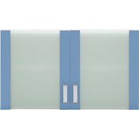 wiho Küchen Glashängeschrank "Husum", Front mit Glaseinsatz front: himmelblau, korpus: weiß - B/H/T: 100 cm x 56,5 cm x 35 cm - Rabatt: 14 % Küchenmöbel online kaufen wiho Küchen Glashängeschrank "Husum", Front mit Glaseinsatz front: himmelblau, korpus: weiß - B/H/T: 100 cm x 56,5 cm x 35 cm - Rabatt: 14 % Küchenmöbel online kaufen