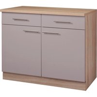 wiho Küchen Unterschrank "Montana", 100 cm breit front und korpus: trüffel, arbeitsplatte: sonoma eiche - B/H/T: 100 cm x 85 cm x 60 cm, 2 St. - Rabatt: 18 % Küchenmöbel online kaufen wiho Küchen Unterschrank "Montana", 100 cm breit front und korpus: trüffel, arbeitsplatte: sonoma eiche - B/H/T: 100 cm x 85 cm x 60 cm, 2 St. - Rabatt: 18 % Küchenmöbel online kaufen
