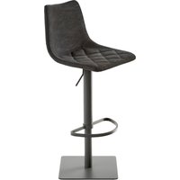 Mayer Sitzmöbel Barhocker "Bar- und Tresenhocker myTOBY", Gepolsterte Sitzschale Rautensteppung vintage schwarz - B/H/T: 43 cm x 53 cm x 39 cm, Kunstleder, Gestell Grau-Sitz und Rücken Vintage Schwarz-Sitz und Rücken PU Kunstleder-Sitz gepolstert - Rabatt: 46 % Küchenmöbel online kaufen