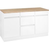 OPTIFIT Unterschrank "Roth", Breite 150 cm weiß, weiß, wildeichefarben - B/H/T: 150 cm x 88 cm x 60 cm, 2 St., Komplettausführung - Rabatt: 14 % Küchenmöbel online kaufen OPTIFIT Unterschrank "Roth", Breite 150 cm weiß, weiß, wildeichefarben - B/H/T: 150 cm x 88 cm x 60 cm, 2 St., Komplettausführung - Rabatt: 14 % Küchenmöbel online kaufen