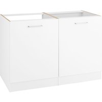 HELD MÖBEL Spülenschrank "Visby", Breite 120 cm weiß - B/H/T: 120 cm x 82 cm x 60 cm - Rabatt: 28 % Küchenmöbel online kaufen HELD MÖBEL Spülenschrank "Visby", Breite 120 cm weiß - B/H/T: 120 cm x 82 cm x 60 cm - Rabatt: 28 % Küchenmöbel online kaufen