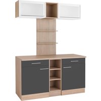 OPTIFIT Küchenbuffet "Kalmar", Breite 150 cm anthrazit - B/H/T: 150 cm x 188,5 cm x 60 cm, 2 St. - Rabatt: 16 % Küchenmöbel Produktbild OPTIFIT Küchenbuffet "Kalmar", Breite 150 cm anthrazit - B/H/T: 150 cm x 188,5 cm x 60 cm, 2 St. - Rabatt: 16 % Küchenmöbel Produktbild