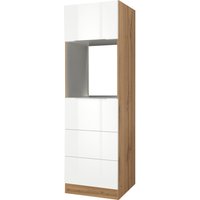 Kochstation Backofen/Kühlumbauschrank "KS-Brindisi", 60 cm breit, 200 cm hoch weiß hochglanz, wotaneichefarbe - B/H/T: 60 cm x 200 cm x 60 cm, 2 St. - Rabatt: 27 % Küchenmöbel online kaufen Kochstation Backofen/Kühlumbauschrank "KS-Brindisi", 60 cm breit, 200 cm hoch weiß hochglanz, wotaneichefarbe - B/H/T: 60 cm x 200 cm x 60 cm, 2 St. - Rabatt: 27 % Küchenmöbel online kaufen