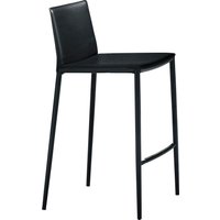 connubia Barhocker "Boheme CB/1393", Linearer und eleganter Hocker grau - B/H/T: 43 cm x 90 cm x 49,5 cm, regeneriertes Leder - Rabatt: 23 % Küchenmöbel online kaufen