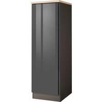 Kochstation Seitenschrank "KS-Virginia", 50 cm breit, für viel Stauraum grau hochglanz - B/H/T: 50 cm x 165 cm x 60 cm, 1 St. - Rabatt: 28 % Küchenmöbel online kaufen