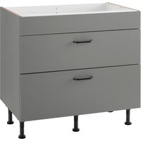 OPTIFIT Kochfeldumbauschrank "Elga", mit Soft-Close-Funktion, höhenverstellbaren Füße, Breite 90 cm basaltgrau, basaltgrau - B/H/T: 90 cm x 87 cm x 58,4 cm - Rabatt: 16 % Küchenmöbel online kaufen OPTIFIT Kochfeldumbauschrank "Elga", mit Soft-Close-Funktion, höhenverstellbaren Füße, Breite 90 cm basaltgrau, basaltgrau - B/H/T: 90 cm x 87 cm x 58,4 cm - Rabatt: 16 % Küchenmöbel online kaufen