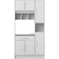 TemaHome Küchenbuffet "Louise", ausziehbarer Schrank, mit Fach für eine Mikrowelle, Höhe 180 cm weiß - B/H/T: 91 cm x 180 cm x 40 cm, 6 St. - Rabatt: 46 % Küchenmöbel online kaufen TemaHome Küchenbuffet "Louise", ausziehbarer Schrank, mit Fach für eine Mikrowelle, Höhe 180 cm weiß - B/H/T: 91 cm x 180 cm x 40 cm, 6 St. - Rabatt: 46 % Küchenmöbel online kaufen