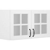 wiho Küchen Glashängeschrank "Erla", Front mit Glaseinsatz front: kassette weiß, korpus: weiß - B/H/T: 100 cm x 56,6 cm x 35 cm - Rabatt: 45 % Küchenmöbel online kaufen wiho Küchen Glashängeschrank "Erla", Front mit Glaseinsatz front: kassette weiß, korpus: weiß - B/H/T: 100 cm x 56,6 cm x 35 cm - Rabatt: 45 % Küchenmöbel online kaufen