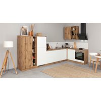 Kochstation Küche "KS-Bruneck", Stellbreite 380/180 cm breit, wahlweise mit oder ohne E-Geräte, MDF küche: wotaneiche, weiß matt, front: wotaneiche, weiß matt, korpus: wotaneiche, arbeitsplatte: wotaneiche - B/H/T: 380 cm x 200 cm x 180 cm, ohne E-Geräte - Rabatt: 23 % Einbauküchen und Küchenzeilen online kaufen Kochstation Küche "KS-Bruneck", Stellbreite 380/180 cm breit, wahlweise mit oder ohne E-Geräte, MDF küche: wotaneiche, weiß matt, front: wotaneiche, weiß matt, korpus: wotaneiche, arbeitsplatte: wotaneiche - B/H/T: 380 cm x 200 cm x 180 cm, ohne E-Geräte - Rabatt: 23 % Einbauküchen und Küchenzeilen online kaufen