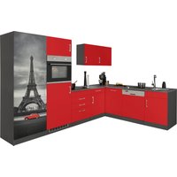 HELD MÖBEL Winkelküche "Paris", ohne E-Geräte, Stellbreite 290/220 cm küche: rot, grafit,, korpus: grafit, arbeitsplatte: anthrazit - B/T: 290 cm x 220 cm - Rabatt: 23 % Einbauküchen und Küchenzeilen online kaufen HELD MÖBEL Winkelküche "Paris", ohne E-Geräte, Stellbreite 290/220 cm küche: rot, grafit,, korpus: grafit, arbeitsplatte: anthrazit - B/T: 290 cm x 220 cm - Rabatt: 23 % Einbauküchen und Küchenzeilen online kaufen