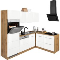 Kochstation Winkelküche "KS-Brindisi", mit E-Geräten, Stellbreite 230/170 cm küche: weiß hochglanz, wotaneichefarbe,, korpus: wotaneichefarben, arbeitsplatte: eichefarben - B/T: 230 cm x 170 cm, Induktionskochfeld - Rabatt: 34 % Einbauküchen und Küchenzeilen online kaufen Kochstation Winkelküche "KS-Brindisi", mit E-Geräten, Stellbreite 230/170 cm küche: weiß hochglanz, wotaneichefarbe,, korpus: wotaneichefarben, arbeitsplatte: eichefarben - B/T: 230 cm x 170 cm, Induktionskochfeld - Rabatt: 34 % Einbauküchen und Küchenzeilen online kaufen