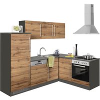 Kochstation Winkelküche "KS-Samos", mit E-Geräten, Stellbreite 230 x 170 cm küche: wotaneichefarben, grafit, grafit,, korpus: grafit, arbeitsplatte: anthrazit - B/T: 230 cm x 170 cm, Glaskeramikkochfeld - Rabatt: 33 % Einbauküchen und Küchenzeilen online kaufen Kochstation Winkelküche "KS-Samos", mit E-Geräten, Stellbreite 230 x 170 cm küche: wotaneichefarben, grafit, grafit,, korpus: grafit, arbeitsplatte: anthrazit - B/T: 230 cm x 170 cm, Glaskeramikkochfeld - Rabatt: 33 % Einbauküchen und Küchenzeilen online kaufen
