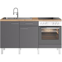 OPTIFIT Küche "Lilly", Breite 160 cm, wahlweise mit E-Geräten küche: anthrazit matt, anthrazit, wildeiche, front: anthrazit matt,, arbeitsplatte: wildeiche struktur - B/H/T: 160 cm x 90 cm x 60 cm, ohne E-Geräte - Rabatt: 12 % Einbauküchen und Küchenzeilen online kaufen OPTIFIT Küche "Lilly", Breite 160 cm, wahlweise mit E-Geräten küche: anthrazit matt, anthrazit, wildeiche, front: anthrazit matt,, arbeitsplatte: wildeiche struktur - B/H/T: 160 cm x 90 cm x 60 cm, ohne E-Geräte - Rabatt: 12 % Einbauküchen und Küchenzeilen online kaufen
