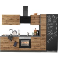HELD MÖBEL Küchenzeile "Trier", mit E-Geräten, Breite 300 cm küche: wotaneiche, grafit,, korpus: grafit, arbeitsplatte: anthrazit - B/T: 300 cm x 60 cm - Rabatt: 32 % Einbauküchen und Küchenzeilen online kaufen HELD MÖBEL Küchenzeile "Trier", mit E-Geräten, Breite 300 cm küche: wotaneiche, grafit,, korpus: grafit, arbeitsplatte: anthrazit - B/T: 300 cm x 60 cm - Rabatt: 32 % Einbauküchen und Küchenzeilen online kaufen
