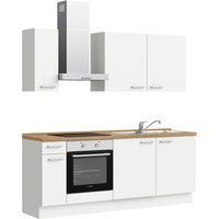 nobilia elements Küchenzeile ""elements basic"", vormontiert, Ausrichtung wählbar, Breite 210 cm, mit E-Geräten küche: alpinweiß supermatt, eiche sierra nachbildung,, korpus: alpinweiß, arbeitsplatte: eiche sierra nachbildung - B/H/T: 210,3 cm x 216,6 cm x 60 cm, Spülenschrank rechts - Rabatt: 18 % Einbauküchen und Küchenzeilen online kaufen nobilia elements Küchenzeile ""elements basic"", vormontiert, Ausrichtung wählbar, Breite 210 cm, mit E-Geräten küche: alpinweiß supermatt, eiche sierra nachbildung,, korpus: alpinweiß, arbeitsplatte: eiche sierra nachbildung - B/H/T: 210,3 cm x 216,6 cm x 60 cm, Spülenschrank rechts - Rabatt: 18 % Einbauküchen und Küchenzeilen online kaufen