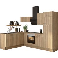 OPTIFIT Küche "Klara", 200 x 270 cm breit, wahlweise mit E-Geräten küche: widleiche, wildeiche, front: wildeiche, korpus: wildeiche, arbeitsplatte: wildeiche struktur - B/T: 270 cm x 60 cm, mit E-Geräten - Rabatt: 30 % Einbauküchen und Küchenzeilen online kaufen OPTIFIT Küche "Klara", 200 x 270 cm breit, wahlweise mit E-Geräten küche: widleiche, wildeiche, front: wildeiche, korpus: wildeiche, arbeitsplatte: wildeiche struktur - B/T: 270 cm x 60 cm, mit E-Geräten - Rabatt: 30 % Einbauküchen und Küchenzeilen online kaufen