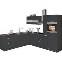 Kochstation Küche "KS-Luhe", Stellbreite 240x270 cm, wahlweise mit oder ohne E-Geräten, MDF-Fronten küche: grau matt, grafit, front: weiß matt, korpus: grafit, arbeitsplatte: oxid stone - B/T: 240 cm x 60 cm, ohne E-Geräte - Rabatt: 23 % Einbauküchen und Küchenzeilen online kaufen Kochstation Küche "KS-Luhe", Stellbreite 240x270 cm, wahlweise mit oder ohne E-Geräten, MDF-Fronten küche: grau matt, grafit, front: weiß matt, korpus: grafit, arbeitsplatte: oxid stone - B/T: 240 cm x 60 cm, ohne E-Geräte - Rabatt: 23 % Einbauküchen und Küchenzeilen online kaufen