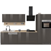 Kochstation Küche "KS-Virginia", Breite 330 cm, wahlweise mit Induktion küche: grau hochglanz, grafit, eiche sonoma, front: grau hochglanz, korpus: graphit, arbeitsplatte: eiche sonoma - B/H/T: 320 cm x 200 cm x 60 cm, mit Indunktionskochfeld - Rabatt: 33 % Einbauküchen und Küchenzeilen online kaufen Kochstation Küche "KS-Virginia", Breite 330 cm, wahlweise mit Induktion küche: grau hochglanz, grafit, eiche sonoma, front: grau hochglanz, korpus: graphit, arbeitsplatte: eiche sonoma - B/H/T: 320 cm x 200 cm x 60 cm, mit Indunktionskochfeld - Rabatt: 33 % Einbauküchen und Küchenzeilen online kaufen
