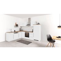 Kochstation Winkelküche "KS-Samos", mit E-Geräten, Stellbreite 280/220 cm küche: weiß, wotaneichefarben,, korpus: weiß, arbeitsplatte: wotaneichefarben - B/T: 280 cm x 220 cm, Glaskeramikkochfeld - Rabatt: 33 % Einbauküchen und Küchenzeilen online kaufen Kochstation Winkelküche "KS-Samos", mit E-Geräten, Stellbreite 280/220 cm küche: weiß, wotaneichefarben,, korpus: weiß, arbeitsplatte: wotaneichefarben - B/T: 280 cm x 220 cm, Glaskeramikkochfeld - Rabatt: 33 % Einbauküchen und Küchenzeilen online kaufen