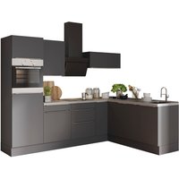 OPTIFIT Winkelküche "Aken", mit E-Geräten, Stellbreite 200 x 270 cm küche: anthrazit, anthrazit, oxid grau,, korpus: anthrazit, arbeitsplatte: oxid grau - B/T: 200 cm x 60 cm, links - Rabatt: 32 % Einbauküchen und Küchenzeilen online kaufen OPTIFIT Winkelküche "Aken", mit E-Geräten, Stellbreite 200 x 270 cm küche: anthrazit, anthrazit, oxid grau,, korpus: anthrazit, arbeitsplatte: oxid grau - B/T: 200 cm x 60 cm, links - Rabatt: 32 % Einbauküchen und Küchenzeilen online kaufen