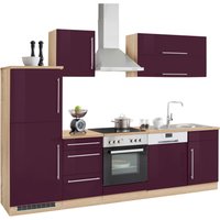 Kochstation Küchenzeile "KS-Samos", mit E-Geräten, Breite 280 cm küche: aubergine hochglanz, eiche sonoma, eiche,, korpus: eiche sonoma, arbeitsplatte: eiche sonoma - B/T: 280 cm x 60 cm, Glaskeramikkochfeld - Rabatt: 33 % Einbauküchen und Küchenzeilen online kaufen Kochstation Küchenzeile "KS-Samos", mit E-Geräten, Breite 280 cm küche: aubergine hochglanz, eiche sonoma, eiche,, korpus: eiche sonoma, arbeitsplatte: eiche sonoma - B/T: 280 cm x 60 cm, Glaskeramikkochfeld - Rabatt: 33 % Einbauküchen und Küchenzeilen online kaufen