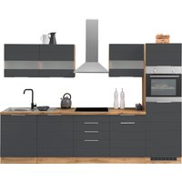 Kochstation Küche "KS-Luhe", 300 cm breit, wahlweise mit oder ohne E-Geräten, gefräste MDF-Fronten küche: grau matt, wotaneiche, front: weiß matt, korpus: wotaneiche, arbeitsplatte: wotaneiche - B/T: 300 cm x 60 cm, inkl. E-Geräte (Induktionskochfeld) - Rabatt: 32 % Einbauküchen und Küchenzeilen online kaufen Kochstation Küche "KS-Luhe", 300 cm breit, wahlweise mit oder ohne E-Geräten, gefräste MDF-Fronten küche: grau matt, wotaneiche, front: weiß matt, korpus: wotaneiche, arbeitsplatte: wotaneiche - B/T: 300 cm x 60 cm, inkl. E-Geräte (Induktionskochfeld) - Rabatt: 32 % Einbauküchen und Küchenzeilen online kaufen