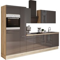 OPTIFIT Küchenzeile "Aken", ohne E-Geräte, Breite 300 cm küche: anthrazit hochglanz, wildeiche nachbildung, eiche struktur,, korpus: eiche, arbeitsplatte: eiche - B/T: 300 cm x 60 cm - Rabatt: 13 % Einbauküchen und Küchenzeilen online kaufen OPTIFIT Küchenzeile "Aken", ohne E-Geräte, Breite 300 cm küche: anthrazit hochglanz, wildeiche nachbildung, eiche struktur,, korpus: eiche, arbeitsplatte: eiche - B/T: 300 cm x 60 cm - Rabatt: 13 % Einbauküchen und Küchenzeilen online kaufen