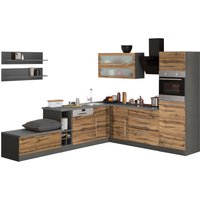 Kochstation Winkelküche "KS-Samos", mit E-Geräten, Stellbreite 300 x 250 cm küche: wotaneichefarben, grafit, grafit,, korpus: grafit, arbeitsplatte: anthrazit - B/T: 300 cm x 250 cm, mit Induktionskochfeld - Rabatt: 33 % Einbauküchen und Küchenzeilen online kaufen Kochstation Winkelküche "KS-Samos", mit E-Geräten, Stellbreite 300 x 250 cm küche: wotaneichefarben, grafit, grafit,, korpus: grafit, arbeitsplatte: anthrazit - B/T: 300 cm x 250 cm, mit Induktionskochfeld - Rabatt: 33 % Einbauküchen und Küchenzeilen online kaufen