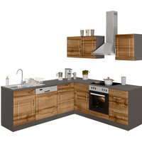 HELD MÖBEL Winkelküche "Stockholm", Stellbreite 220/220 cm, mit hochwertigen MDF Fronten im Landhaus-Stil küche: wotaneiche, grafit,, korpus: grafit, arbeitsplatte: anthrazit - B/T: 220 cm x 220 cm - Rabatt: 33 % Einbauküchen und Küchenzeilen online kaufen HELD MÖBEL Winkelküche "Stockholm", Stellbreite 220/220 cm, mit hochwertigen MDF Fronten im Landhaus-Stil küche: wotaneiche, grafit,, korpus: grafit, arbeitsplatte: anthrazit - B/T: 220 cm x 220 cm - Rabatt: 33 % Einbauküchen und Küchenzeilen online kaufen