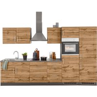 HELD MÖBEL Küchenzeile "Stockholm", Breite 330 cm, mit hochwertigen MDF Fronten im Landhaus-Stil küche: wotaneiche, grafit,, korpus: grafit, arbeitsplatte: anthrazit - B/T: 330 cm x 60 cm, Induktionskochfeld - Rabatt: 31 % Einbauküchen und Küchenzeilen online kaufen HELD MÖBEL Küchenzeile "Stockholm", Breite 330 cm, mit hochwertigen MDF Fronten im Landhaus-Stil küche: wotaneiche, grafit,, korpus: grafit, arbeitsplatte: anthrazit - B/T: 330 cm x 60 cm, Induktionskochfeld - Rabatt: 31 % Einbauküchen und Küchenzeilen online kaufen