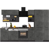 HELD MÖBEL Küchenzeile "Tulsa", mit E-Geräten, Breite 300 cm, schwarze Metallgriffe, MDF Fronten küche: betonfarben dunkel,, korpus: grafit, arbeitsplatte: anthrazit - B/T: 300 cm x 60 cm - Rabatt: 33 % Einbauküchen und Küchenzeilen online kaufen HELD MÖBEL Küchenzeile "Tulsa", mit E-Geräten, Breite 300 cm, schwarze Metallgriffe, MDF Fronten küche: betonfarben dunkel,, korpus: grafit, arbeitsplatte: anthrazit - B/T: 300 cm x 60 cm - Rabatt: 33 % Einbauküchen und Küchenzeilen online kaufen