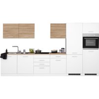 HELD MÖBEL Küchenzeile "Visby", ohne E-Geräte, Breite 360 cm für Kühl/Gefrierkombination küche: weiß, eichefarben,, korpus: weiß, arbeitsplatte: eiche sonoma - B/T: 360 cm x 60 cm - Rabatt: 23 % Einbauküchen und Küchenzeilen online kaufen HELD MÖBEL Küchenzeile "Visby", ohne E-Geräte, Breite 360 cm für Kühl/Gefrierkombination küche: weiß, eichefarben,, korpus: weiß, arbeitsplatte: eiche sonoma - B/T: 360 cm x 60 cm - Rabatt: 23 % Einbauküchen und Küchenzeilen online kaufen