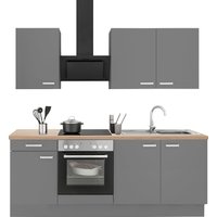 OPTIFIT Küchenzeile "Parma", mit E-Geräten, Breite 210 cm küche: basaltgrau, basaltgrau, eiche,, korpus: basaltgrau, arbeitsplatte: eichefarben - B/T: 210 cm x 60 cm - Rabatt: 27 % Einbauküchen und Küchenzeilen online kaufen OPTIFIT Küchenzeile "Parma", mit E-Geräten, Breite 210 cm küche: basaltgrau, basaltgrau, eiche,, korpus: basaltgrau, arbeitsplatte: eichefarben - B/T: 210 cm x 60 cm - Rabatt: 27 % Einbauküchen und Küchenzeilen online kaufen