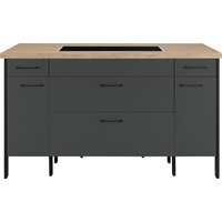 OPTIFIT Kücheninsel "Tokio", ohne E-Geräte, Breite 158 cm, mit Stahlgestell, mit Vollauszug küche: anthrazit - Einheitsgröße - Rabatt: 18 % Einbauküchen und Küchenzeilen online kaufen OPTIFIT Kücheninsel "Tokio", ohne E-Geräte, Breite 158 cm, mit Stahlgestell, mit Vollauszug küche: anthrazit - Einheitsgröße - Rabatt: 18 % Einbauküchen und Küchenzeilen online kaufen
