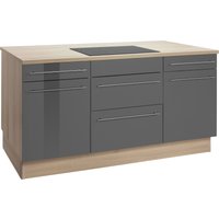 OPTIFIT Kochinsel "Bern", mit E-Geräten, Stellbreite 160 x 95 cm, höhenverstellbare Stellfüße küche: grau hochglanz, akaziefarben - B/T: 160 cm x 95 cm - Rabatt: 29 % Einbauküchen und Küchenzeilen online kaufen OPTIFIT Kochinsel "Bern", mit E-Geräten, Stellbreite 160 x 95 cm, höhenverstellbare Stellfüße küche: grau hochglanz, akaziefarben - B/T: 160 cm x 95 cm - Rabatt: 29 % Einbauküchen und Küchenzeilen online kaufen