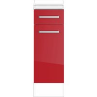 IMPULS KÜCHEN Unterschrank rot hochglanz - B/H/T: 30 cm x 72,3 cm x 57,9 cm, Rot Hochglanz-rechts, 1 St. - Rabatt: 13 % Küchenmöbel online kaufen