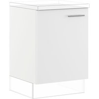 IMPULS KÜCHEN Spülenunterschrank weiß - B/H/T: 60 cm x 72,3 cm x 57,6 cm, links, 1 St. - Rabatt: 14 % Küchenmöbel online kaufen