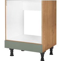nobilia Herdumbauschrank ""Cascada", vormontiert, mit höhenverstellbaren Sockelfüßen,", mit Backofenschublade, Breite 60 cm front: lacklaminat schilf, korpus: eiche sierra nachbildung - B/H/T: 60 cm x 87 cm x 58,3 cm - Rabatt: 22 % Küchenmöbel online kaufen