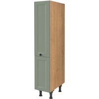 nobilia Apothekerschrank ""Cascada", mit 4 Einhängekörben, Breite 30 cm, Höhe 167,8 cm,", vormontiert, Ein- und Auszugsdämpfung SoftStoppPro front: lacklaminat schilf, korpus: eiche sierra nachbildung - B/H/T: 30 cm x 167,8 cm x 58,3 cm - Rabatt: 44 % Küchenmöbel online kaufen