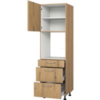 Kochstation Backofenumbauschrank "KS-Trea SB2AS-195-3", mit zwei Türen und zwei Einlegeböden, Höhe 195 cm eiche astig - B/H/T: 60 cm x 195 cm x 56 cm, Türanschlag rechts, 1 St. - Rabatt: 21 % Küchenmöbel online kaufen Kochstation Backofenumbauschrank "KS-Trea SB2AS-195-3", mit zwei Türen und zwei Einlegeböden, Höhe 195 cm eiche astig - B/H/T: 60 cm x 195 cm x 56 cm, Türanschlag rechts, 1 St. - Rabatt: 21 % Küchenmöbel online kaufen