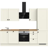 nobilia Küchenzeile ""Cascada premium"", vormontiert, Ausrichtung wählbar, Breite 270 cm, ohne E-Geräte küche: front: lacklaminat weiß, korpus: weiß, arbeitsplatte: eiche sierra nachbildung,, , arbeitsplatte: eiche sierra nachbildung - B/H/T: 270,3 cm x 216,6 cm x 60 cm, Küchenzeile, Spülenschrank links - Rabatt: 39 % Einbauküchen und Küchenzeilen online kaufen