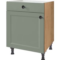 nobilia Kochfeldumbauschrank ""Cascada", mit Schukasten und Tür, Ausrichtung wählbar", vormontiert, Breite 60 cm front: lacklaminat schilf, korpus: eiche sierra nachbildung - B/H/T: 60 cm x 87 cm x 58,3 cm, Türanschlag links, 1 St. - Rabatt: 35 % Küchenmöbel online kaufen
